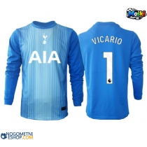 Moški Nogometni dresi Tottenham Hotspur Guglielmo Vicario #1 Vratar Gostujoči 2025-26 Dolgi Rokav